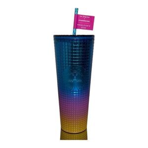 Starbucks Tim singleton PRIDE tumbler cup with straw 24oz
